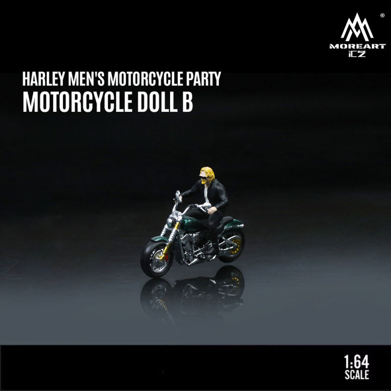 MoreArt 1:64 Harley Biker Gang Resin Figure Model MODCOLS