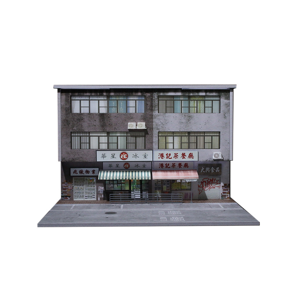 MoreArt 1:64 Hong Kong Street Scene Diorama | Lighted Display Model MODCOLS