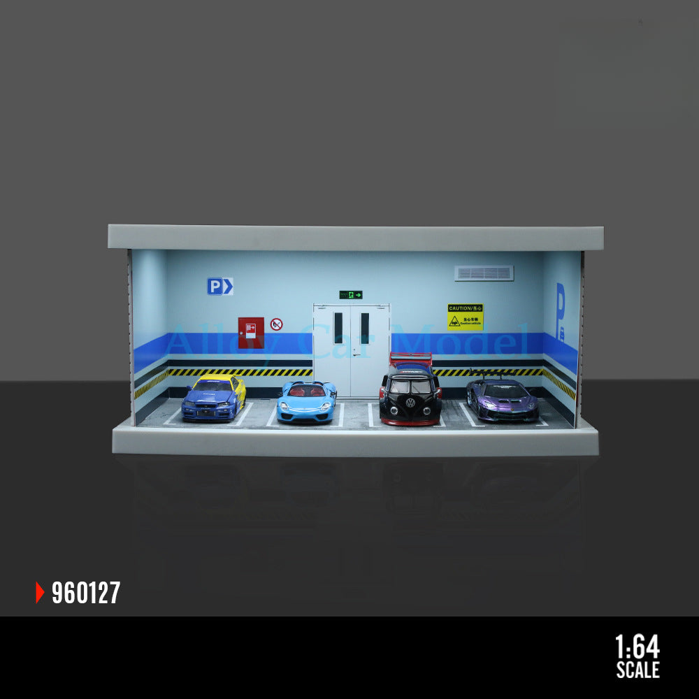 MoreArt 1:64 Underground Parking Garage Light Up Diorama MODCOLS