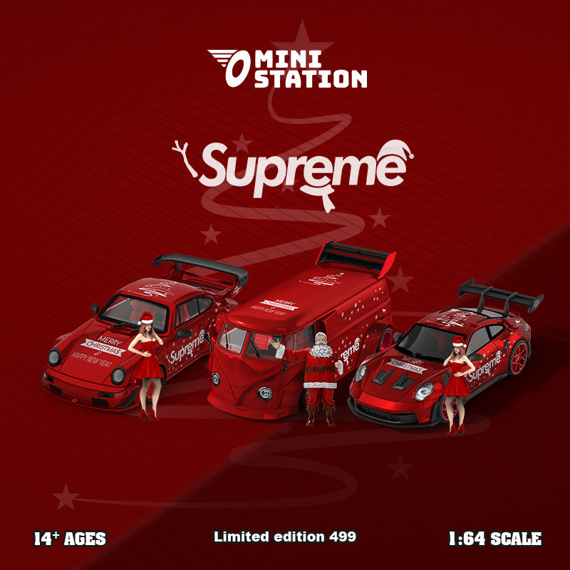 MS 1:64 T1/964/992 Metallic Red SUP 2024 Christmas Diecast Model MODCOLS