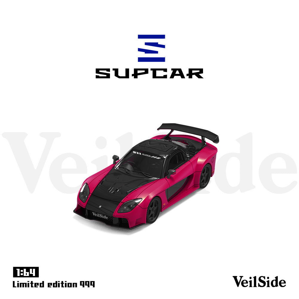 SUPCAR 1:64 RX 7 Veilside Solid Color Diecast Model MODCOLS
