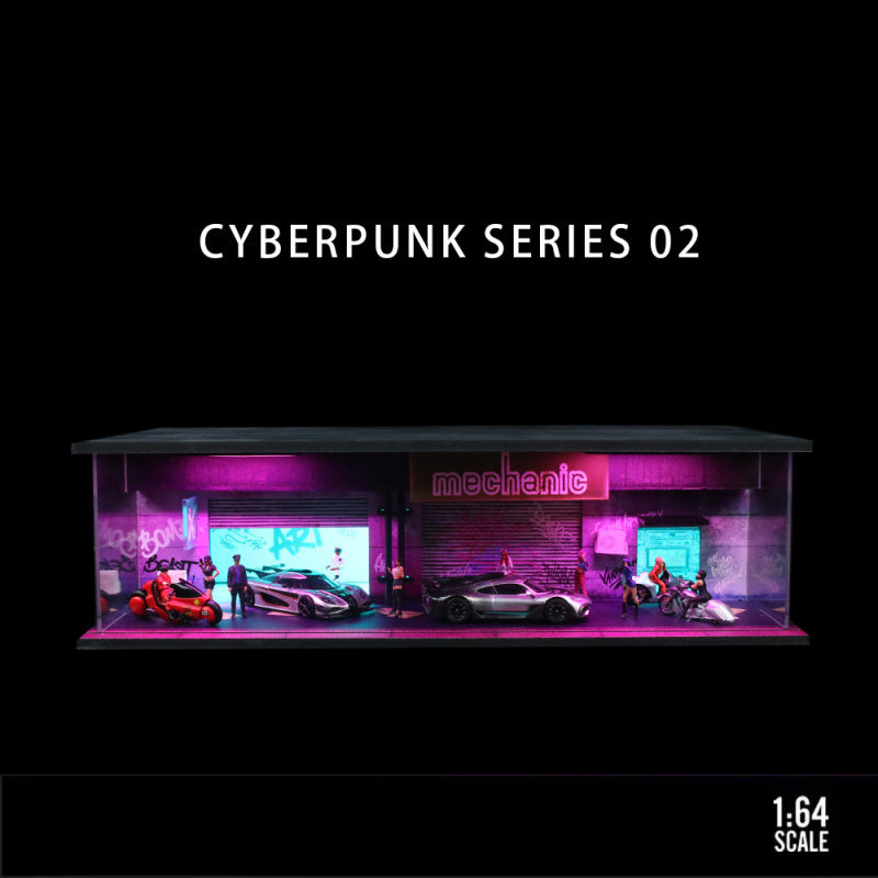 MoreArt 1:64 Cyberpunk Series 01 Lighted Diorama Scene MODCOLS