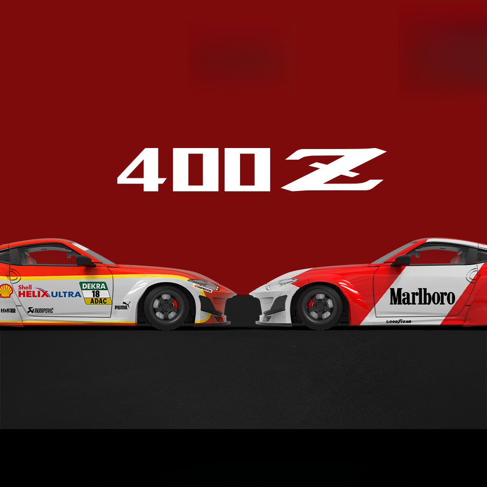 TM 1:64 Nissan 400Z Shell & Marlboro Edition Diecast Car Model