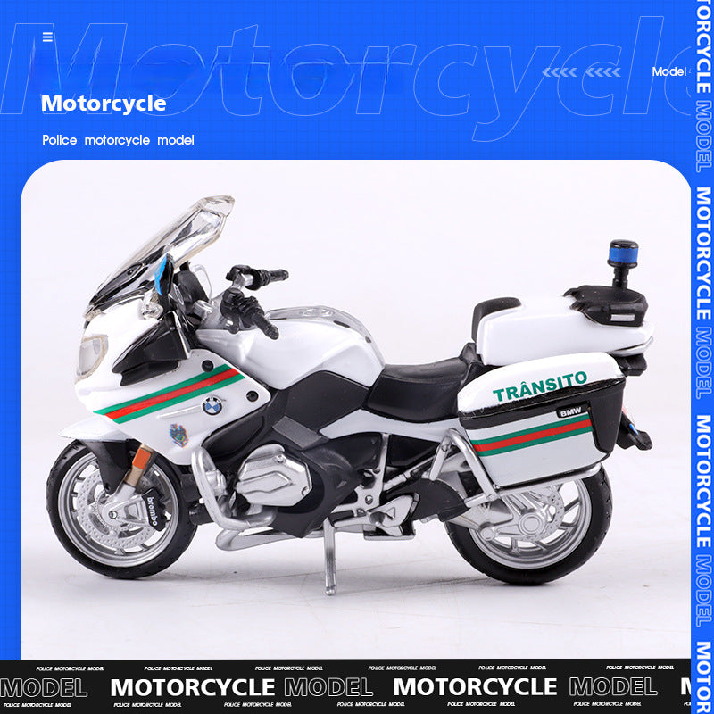 Maisto 1:18 BMW R1200RT & Yamaha FJR1300A Police Motorcycle Models MODCOLS