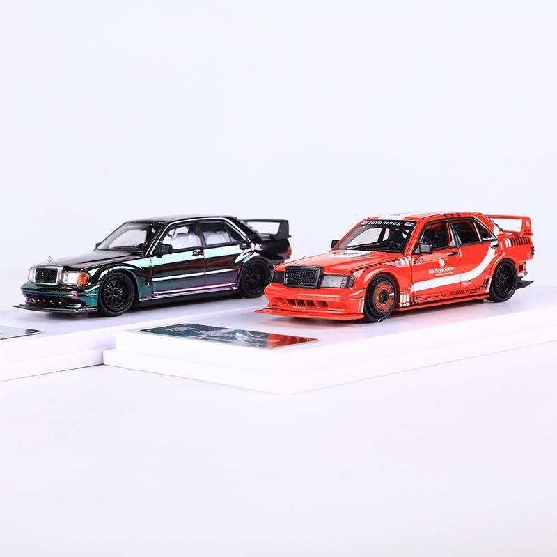 DCM 1:64 Mercedes Benz 190E W201 Electroplated Custom Diecast Car MODCOLS