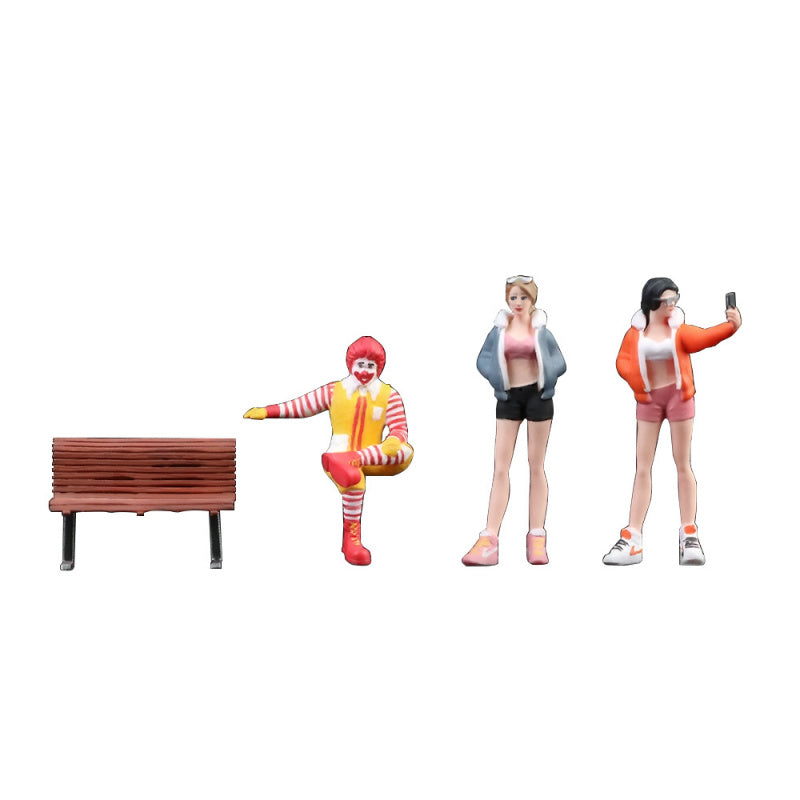 MoreArt 1:64 McDonald’s Street Snap Resin Figurine Set MODCOLS