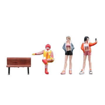 MoreArt 1:64 McDonald’s Street Snap Resin Figurine Set MODCOLS