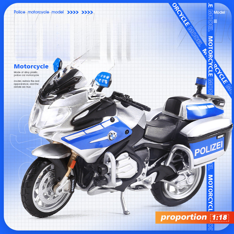 Maisto 1:18 BMW R1200RT & Yamaha FJR1300A Police Motorcycle Models MODCOLS