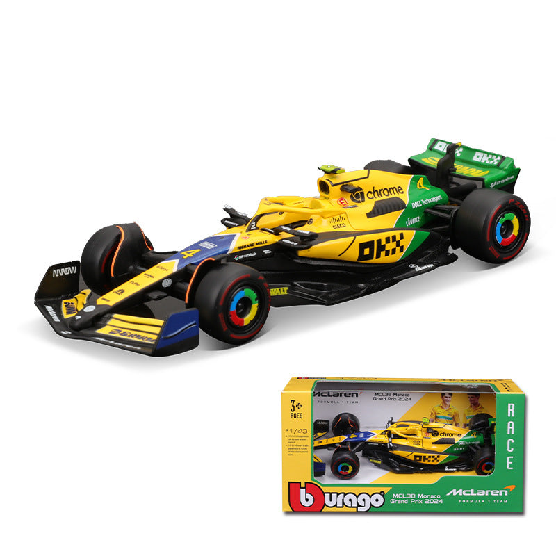 Bburago 1:43 McLaren MCL38 Monaco GP F1 Diecast Model MODCOLS