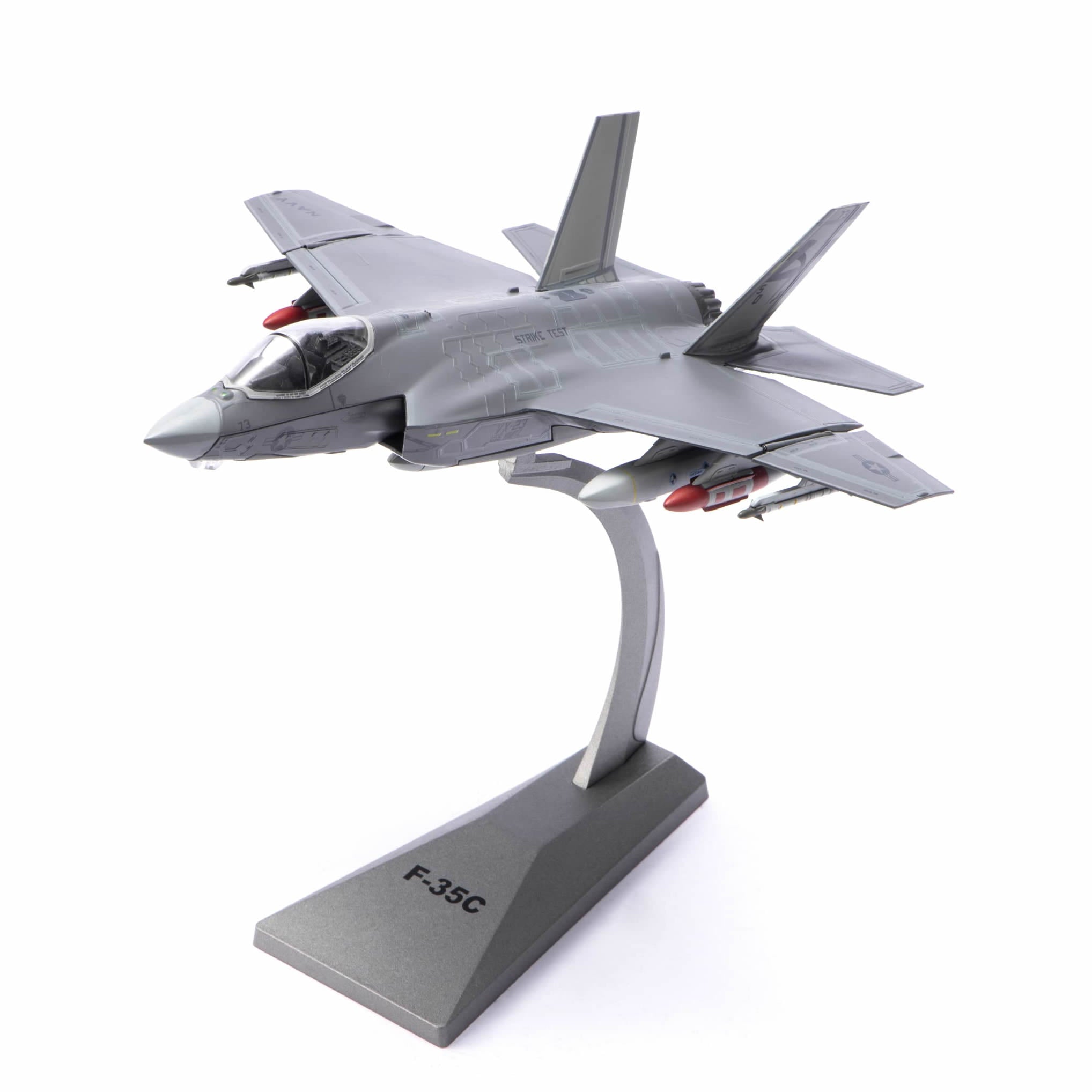 1/72 F-35C Lightning II Fighter Jet Die-cast Model – USN VX-23 No. 73