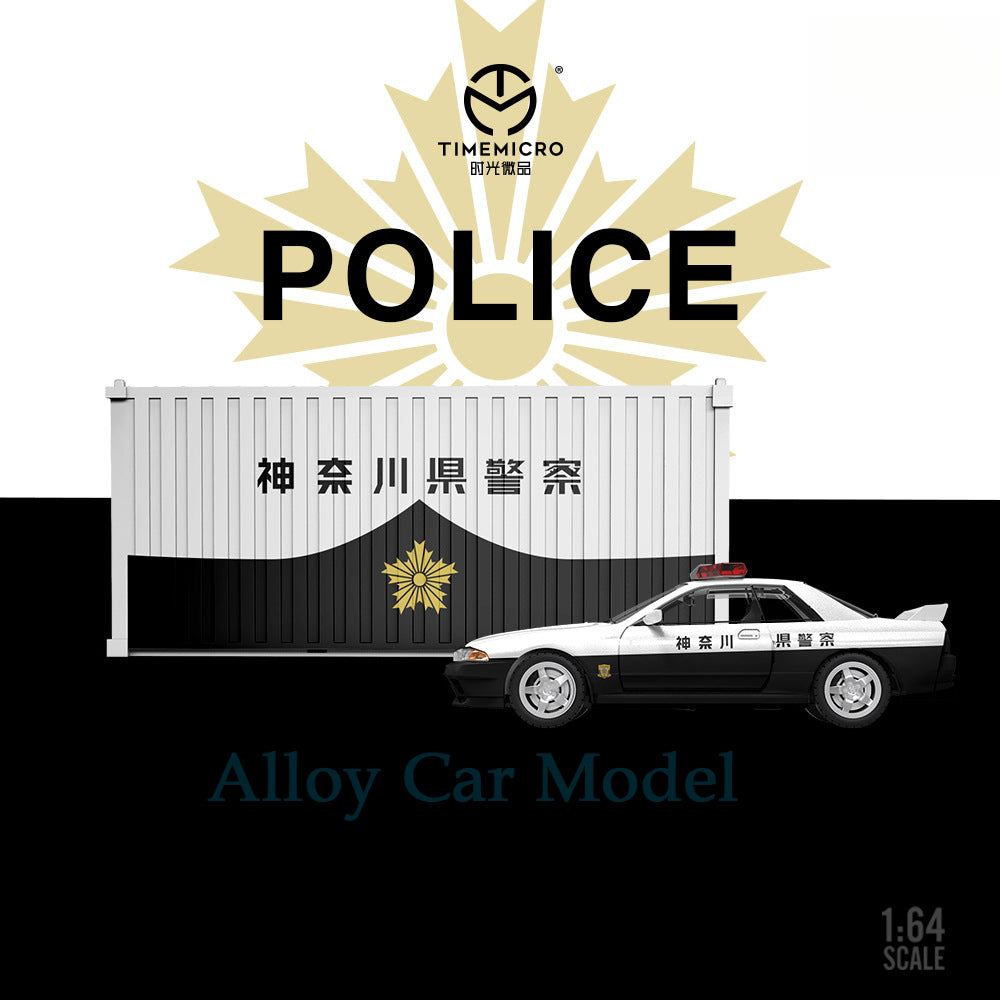 TimeMicro 1:64 Nissan GTR R32 Japanese Police Car Diecast Model MODCOLS