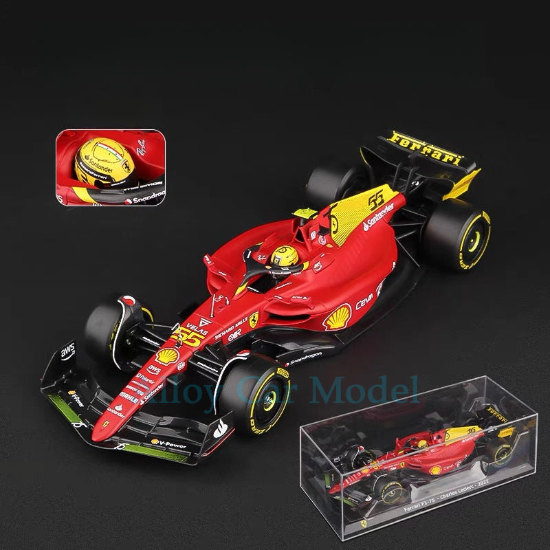 Bburago 1:24 Ferrari F1 75 (2022) 75th Anniversary Edition Diecast Model Formula 1 Collectible MODCOLS