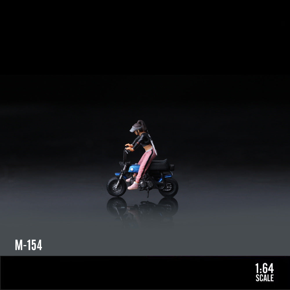 MoreArt 1:64 Market Heroine Motorcycle Girl Resin Figure Set MODCOLS
