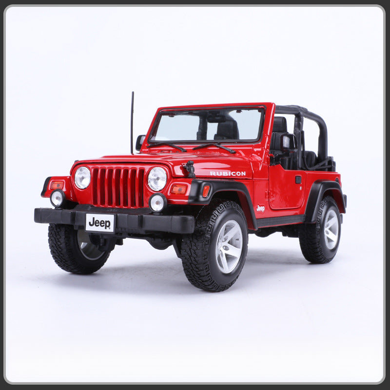 Maisto 1:18 Jeep Wrangler Rubicon Convertible Off Road SUV Diecast Model MODCOLS