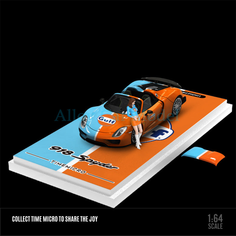 TimeMicro 1:64 Porsche 918 Spyder Martini Diecast Model MODCOLS