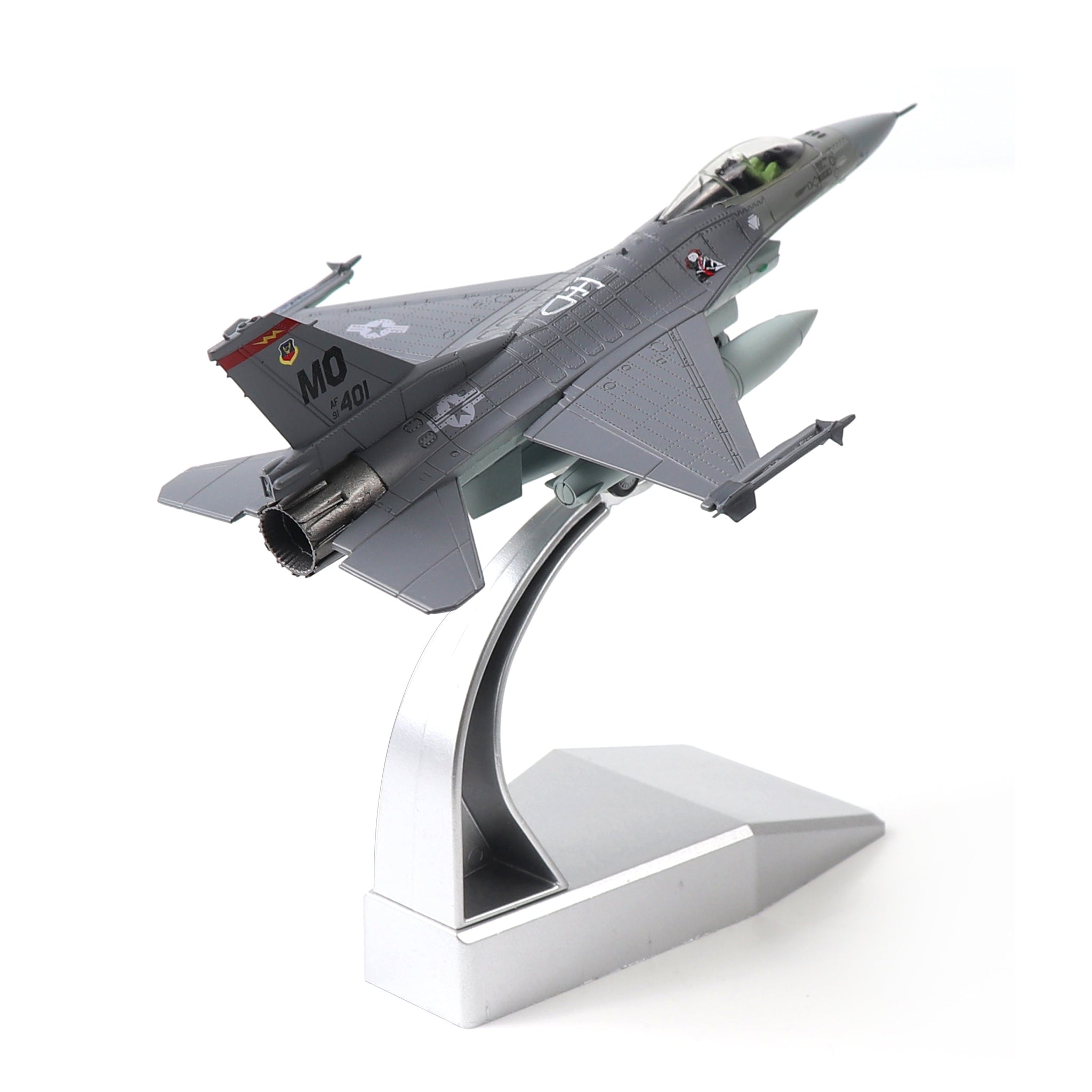 1/100 F-16C Fighting Falcon Diecast Fighter Jet Model – Military Aircraft