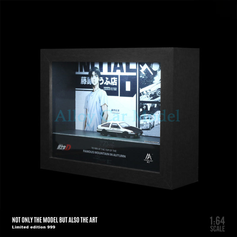 ModelArt 1:64 Initial D Lighted Frame Diorama Display MODCOLS
