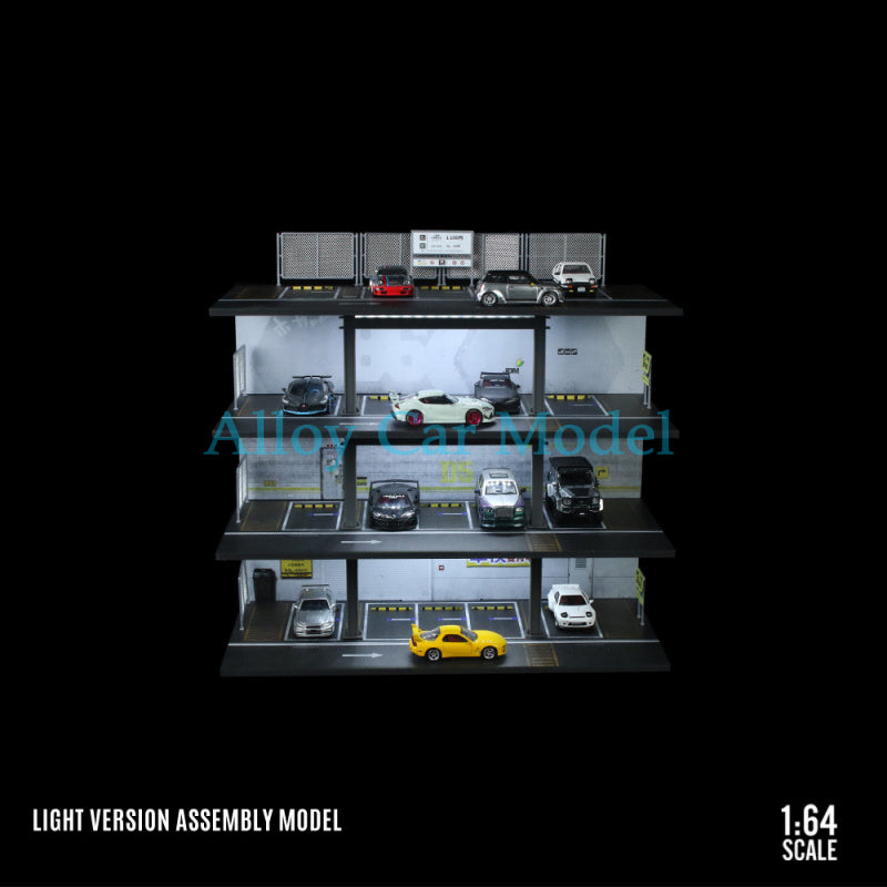 MoreArt 1:64 Steel Frame Garage Lighted Display Scene Model MODCOLS