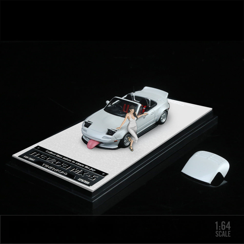 TimeMicro 1:64 Mazda MX5 Solid Color Diecast Model
