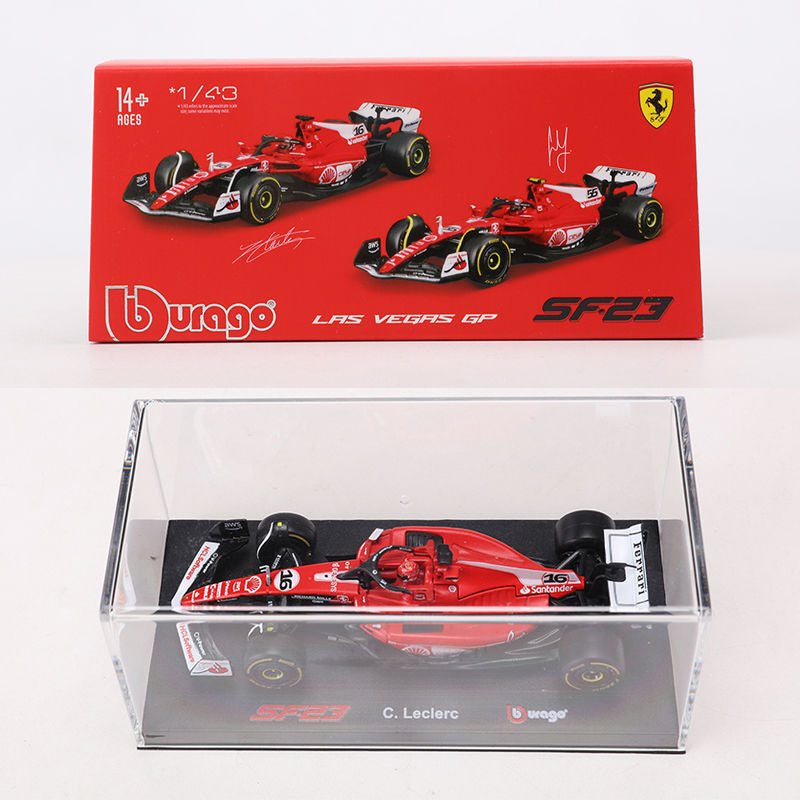 Bburago 1:43 2023 Ferrari SF23 Las Vegas F1 Diecast Model MODCOLS