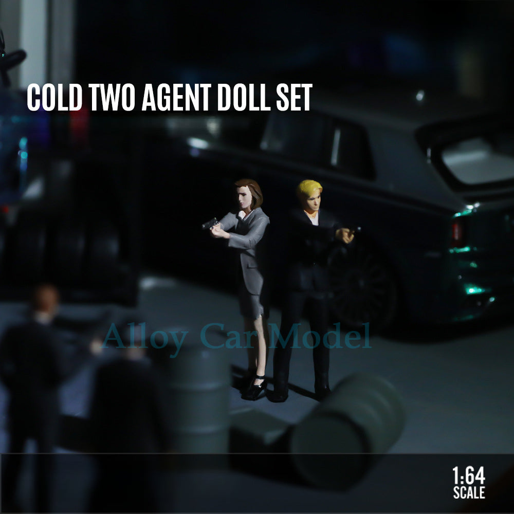 MoreArt 1:64 Cool Double Agent Figurine Set MODCOLS