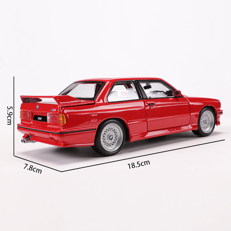 Bburago 1:24 BMW M3 E30 Diecast Model Classic Performance Collectible MODCOLS