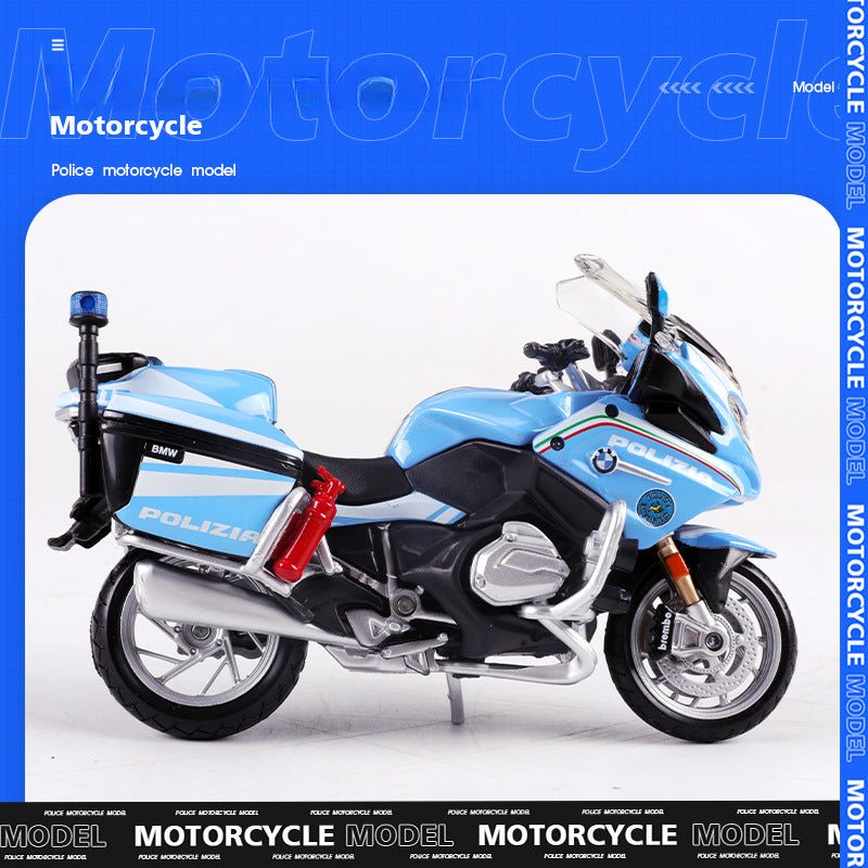 Maisto 1:18 BMW R1200RT & Yamaha FJR1300A Police Motorcycle Models MODCOLS