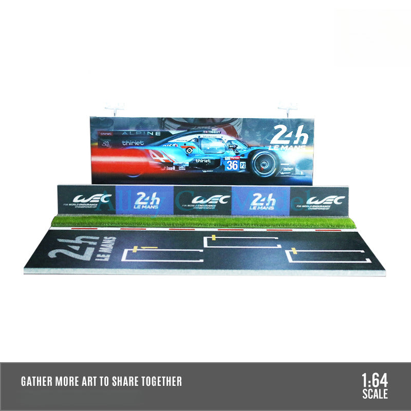 MoreArt 1:64 Le Mans Lighted Racing Diorama – Modular Garage Display MODCOLS