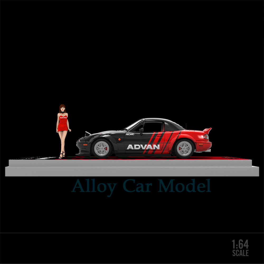 TimeMicro 1:64 Mazda MX5 ADVAN & HKS Diecast Model MODCOLS