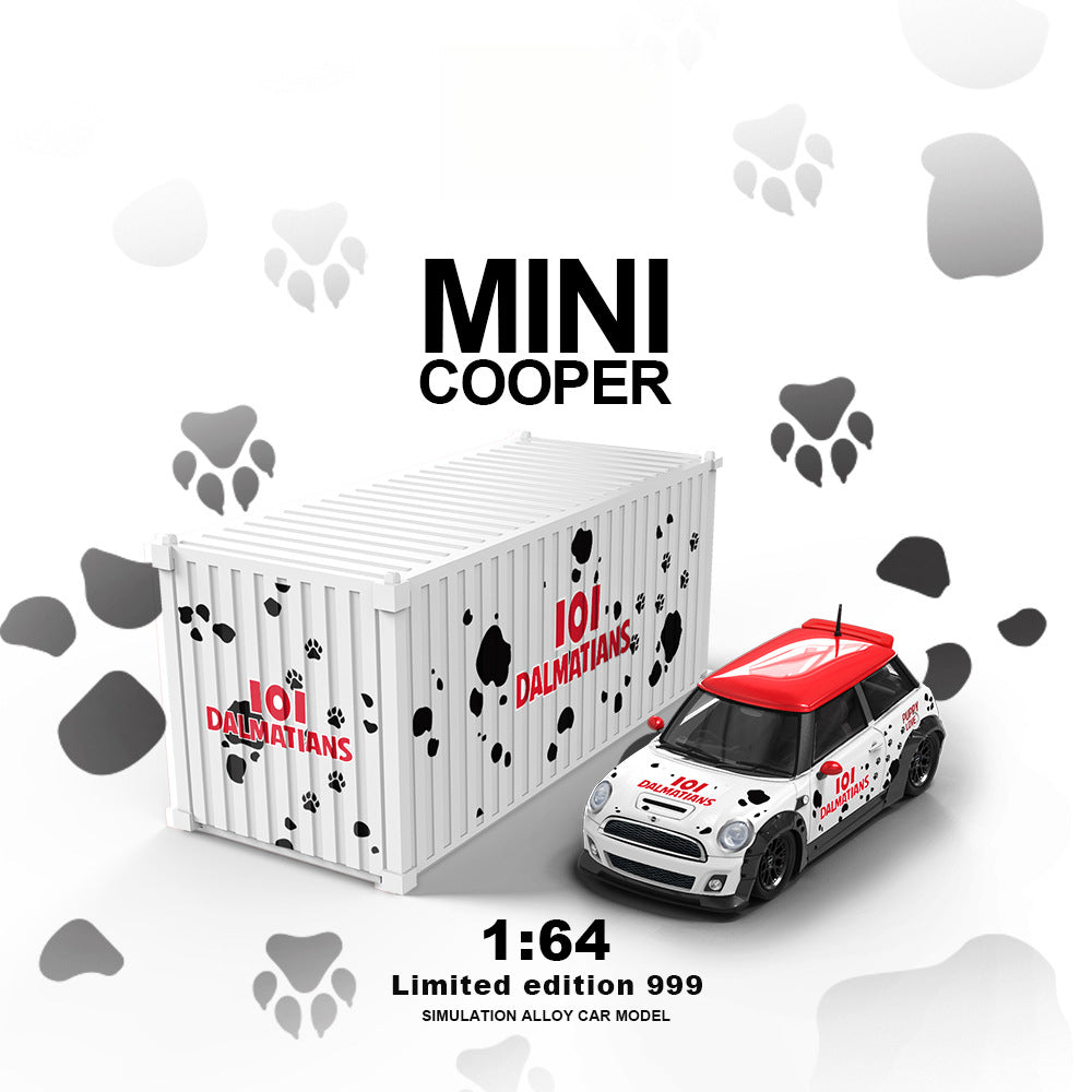 TM & Influencer Collab 1:64 BMW MINI Dalmatian Edition Die Cast Model MODCOLS