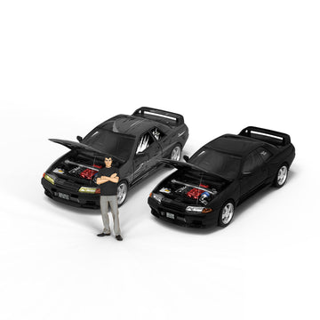 TimeMicro 1:64 Nissan GTR32 Initial D Manga Edition Diecast Model Car