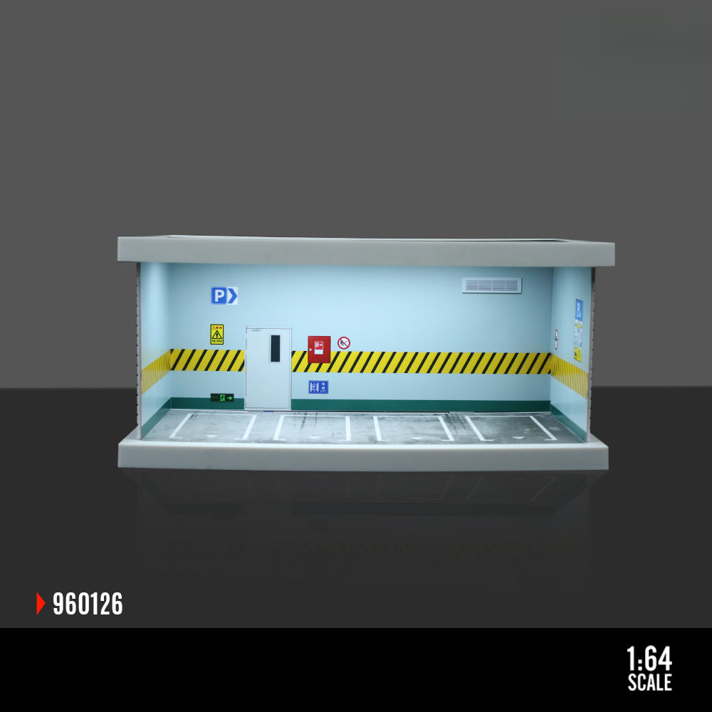 MoreArt 1:64 Underground Parking Garage Light Up Diorama MODCOLS