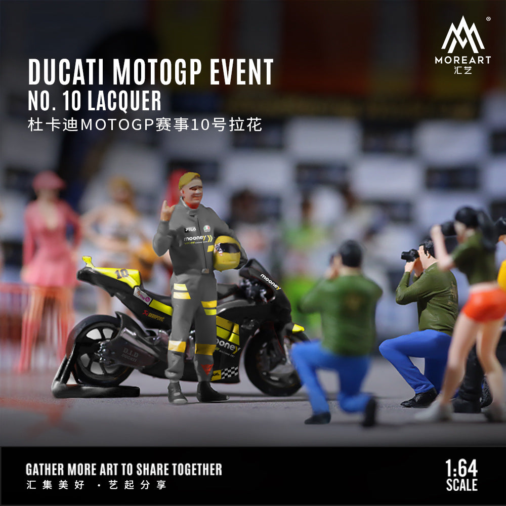MoreArt 1:64 Ducati MOTOGP No.10 Rider Figure Resin Set MODCOLS