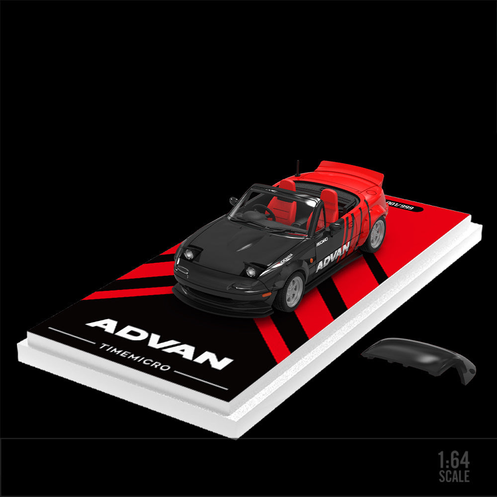 TimeMicro 1:64 Mazda MX5 ADVAN & HKS Diecast Model MODCOLS