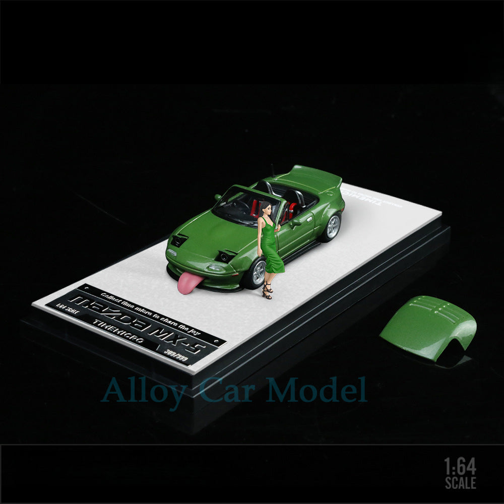TimeMicro 1:64 Mazda MX5 Solid Color Diecast Model