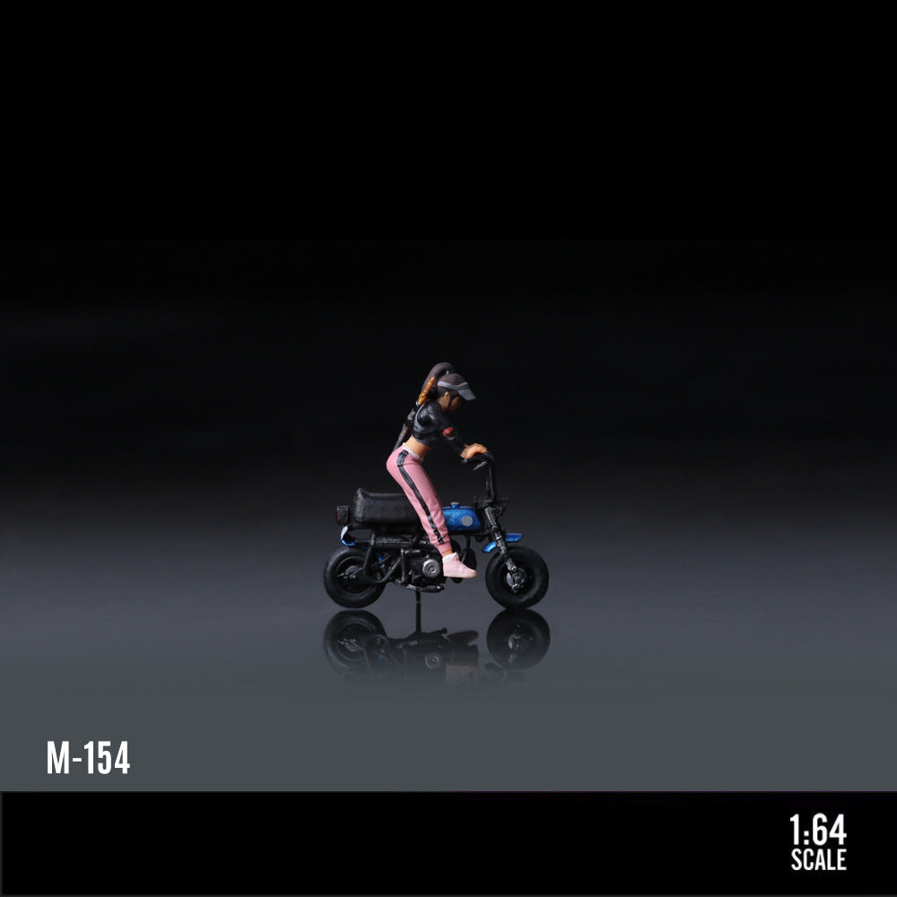 MoreArt 1:64 Market Heroine Motorcycle Girl Resin Figure Set MODCOLS