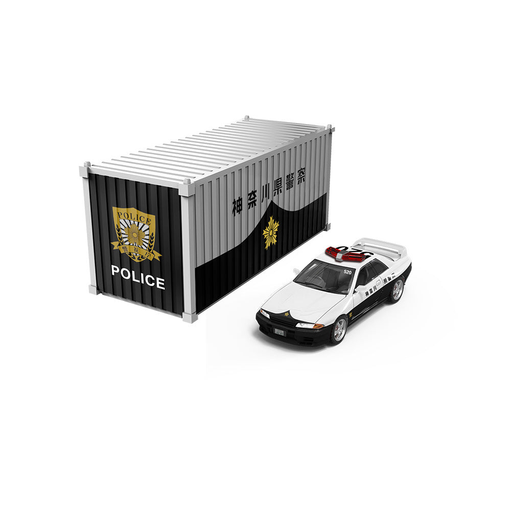 TimeMicro 1:64 Nissan GTR R32 Japanese Police Car Diecast Model MODCOLS