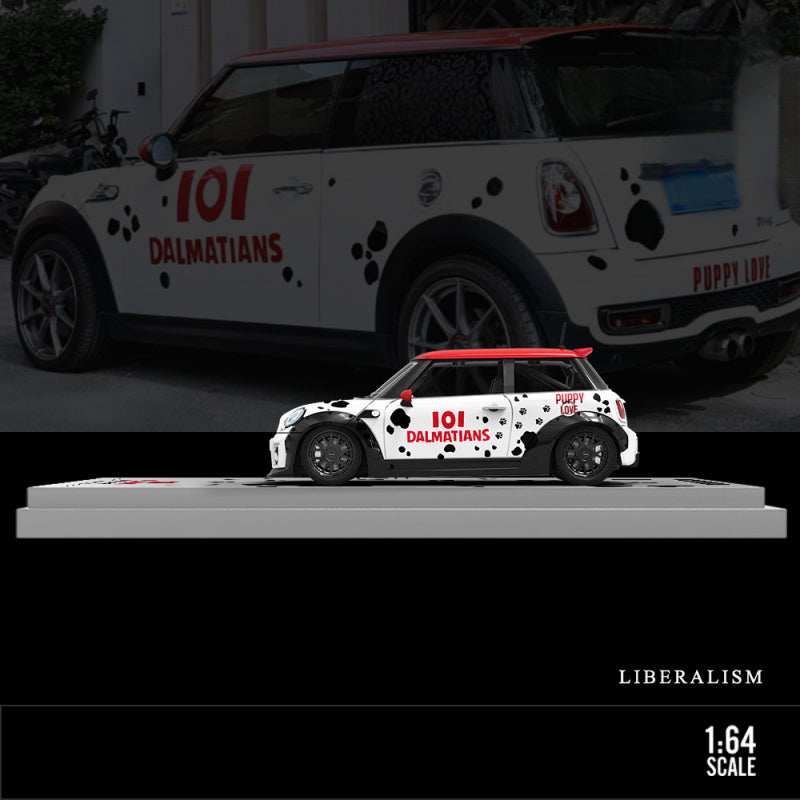 TM & Influencer Collab 1:64 BMW MINI Dalmatian Edition Die Cast Model MODCOLS