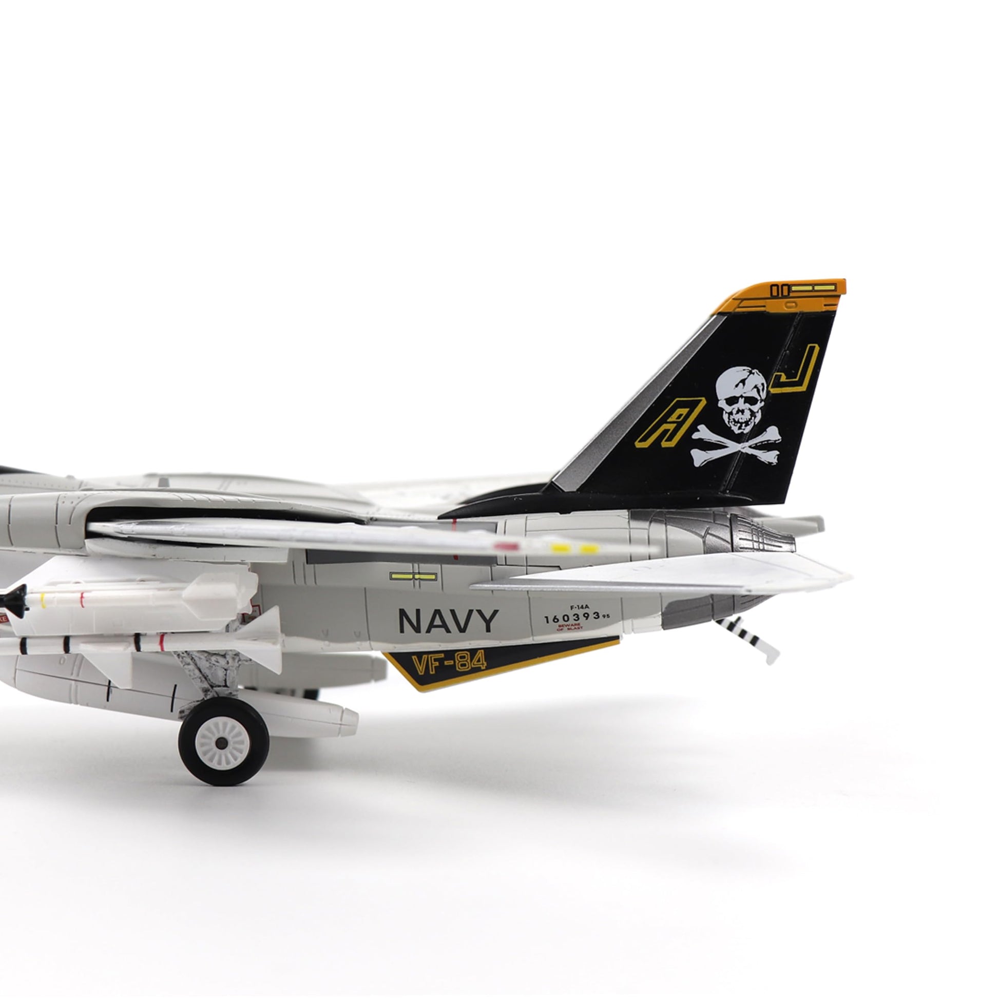1/100 F-14A Tomcat VF-84 Jolly Rogers Diecast Model Airplane