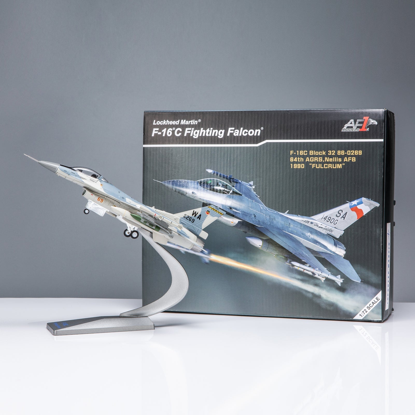 1/72 F-16C Fighting Falcon (1990 Fulcrum) Diecast Fighter Jet Model