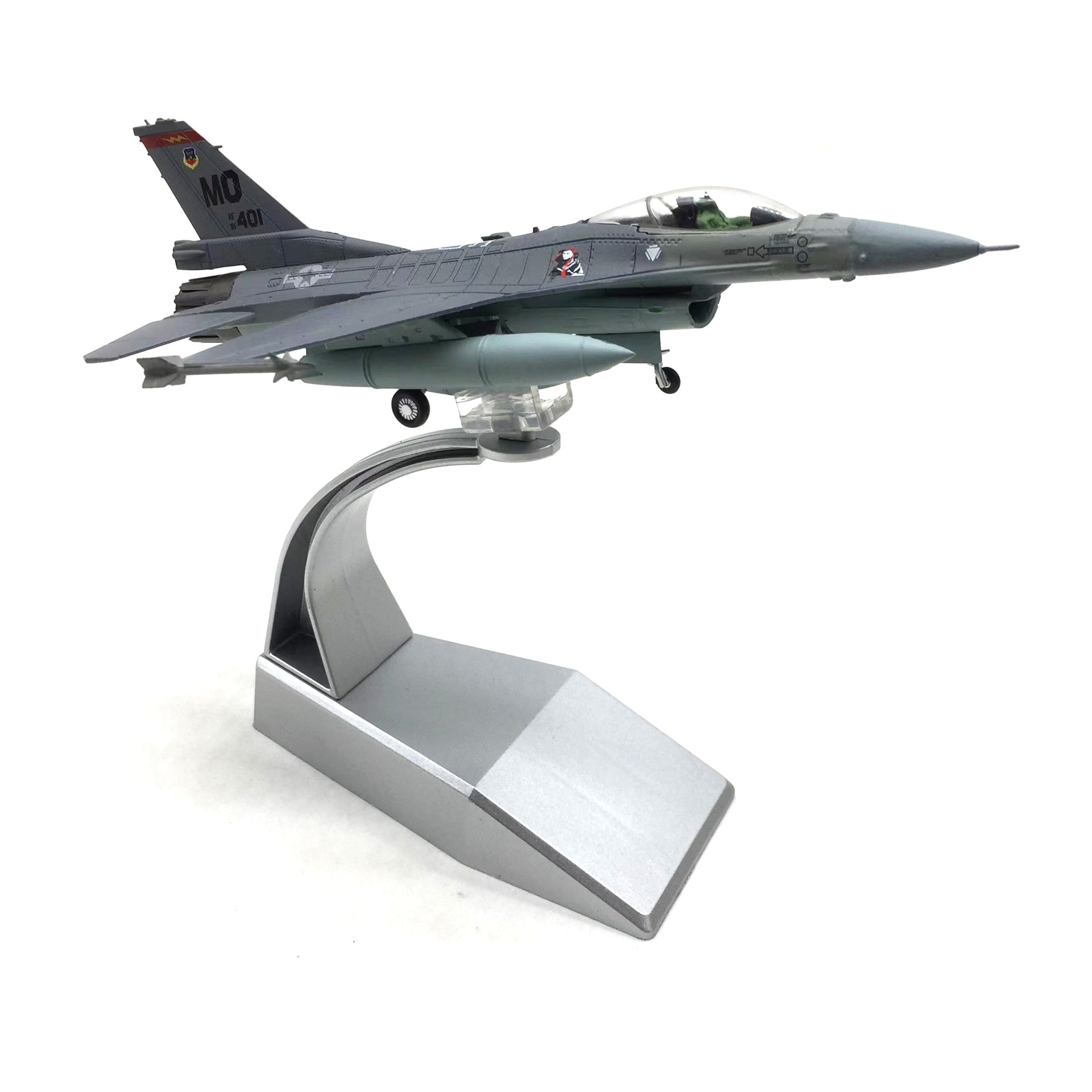 1/100 F-16C Fighting Falcon Diecast Fighter Jet Model – Military Aircraft