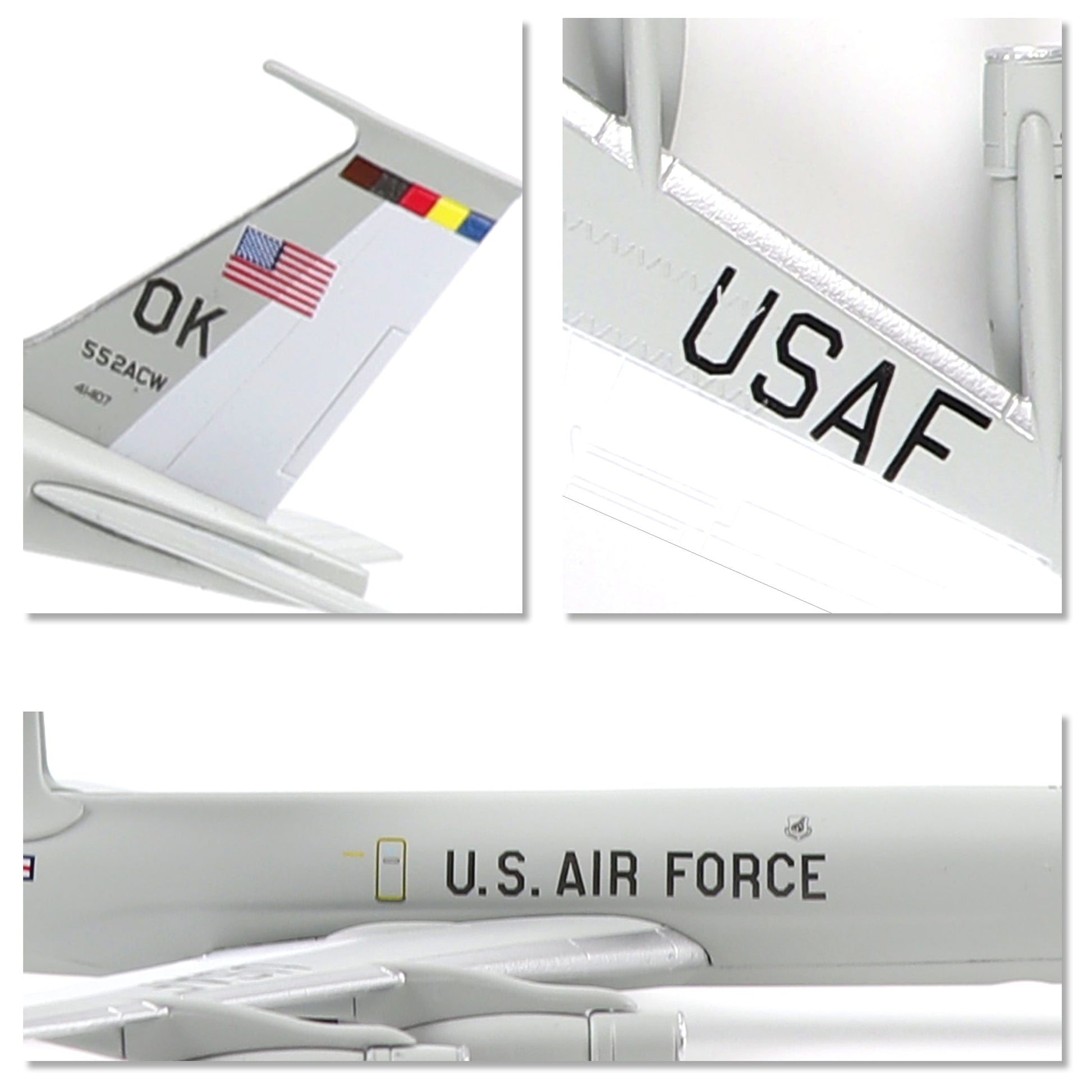 E-3 Sentry 1/200 Diecast Metal Aircraft Model – AWACS Military Plane