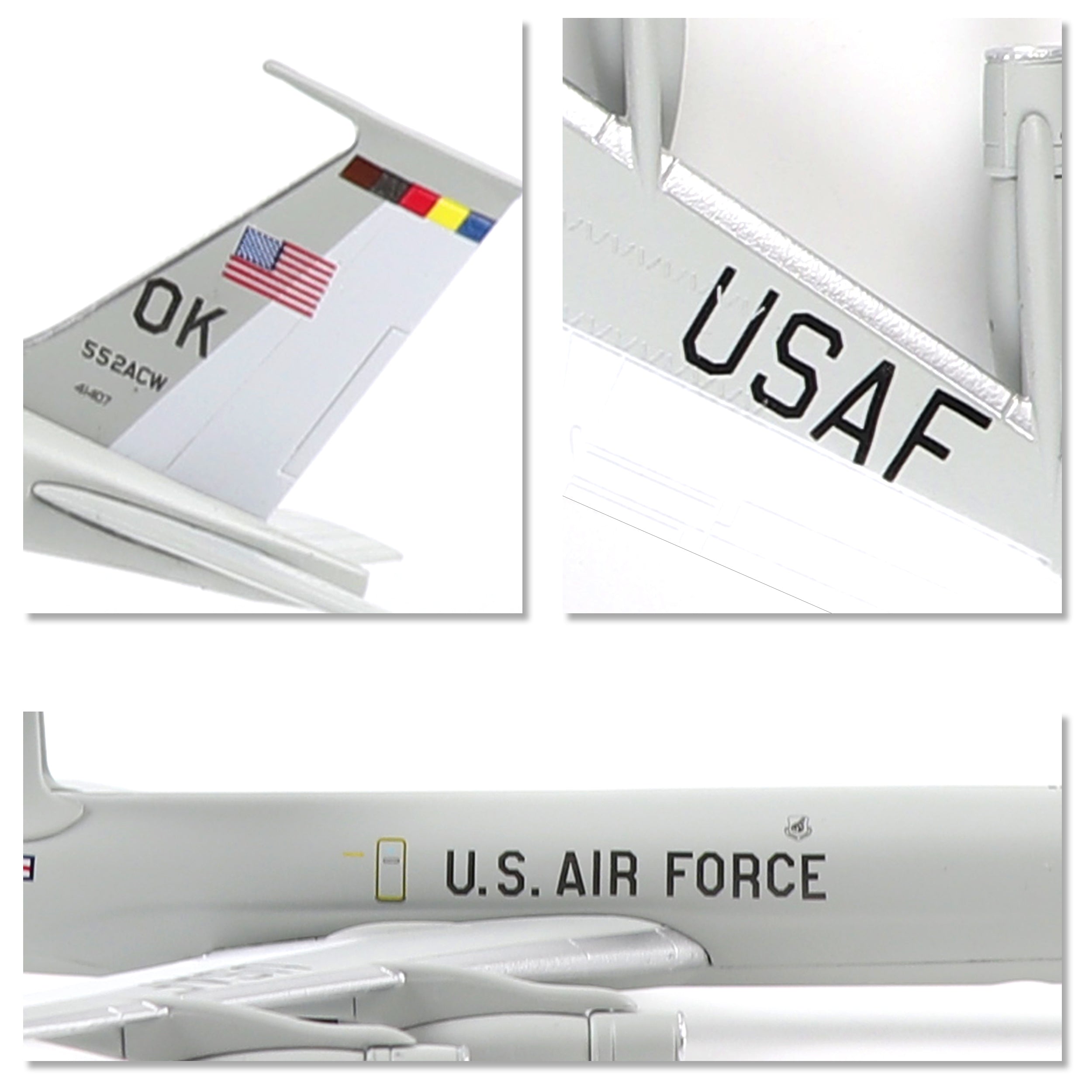 E-3 Sentry 1/200 Diecast Metal Aircraft Model – AWACS Military Plane