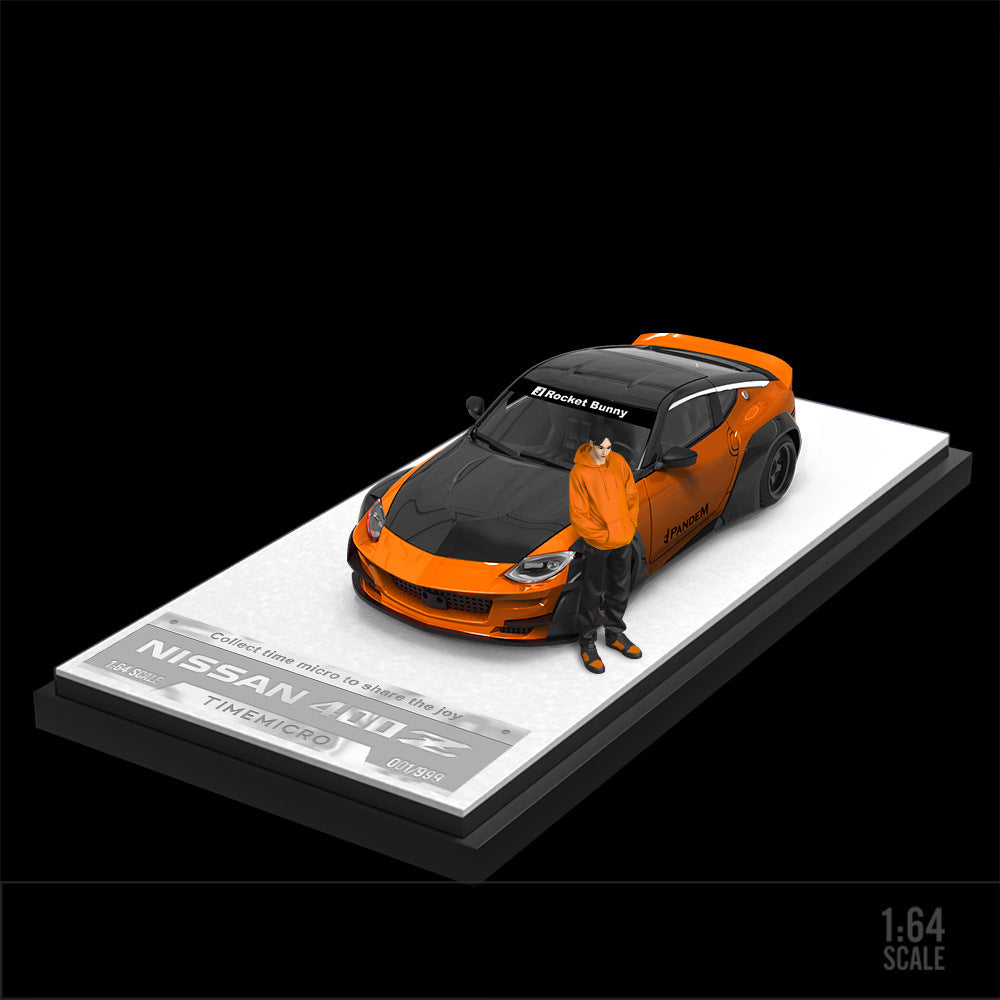 TimeMicro 1:64 Nissan 400Z Red/Black & Orange/Black Diecast Model MODCOLS