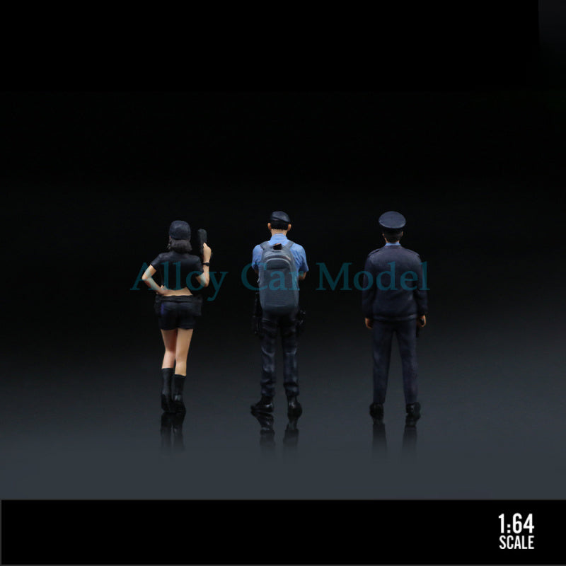 MoreArt 1:64 Police Officer Male & Female Resin Figure Set MODCOLS