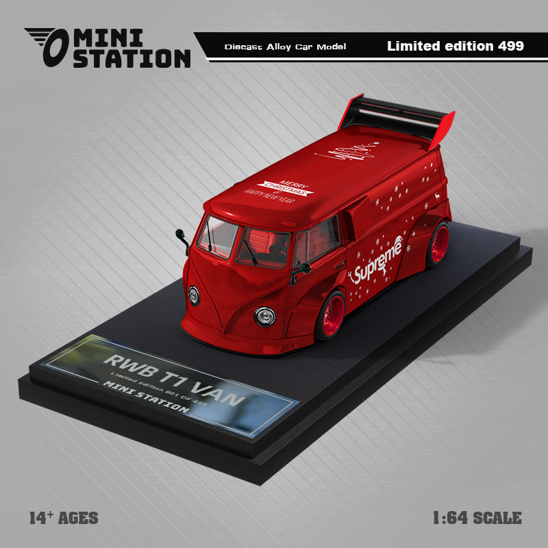 MS 1:64 T1/964/992 Metallic Red SUP 2024 Christmas Diecast Model MODCOLS