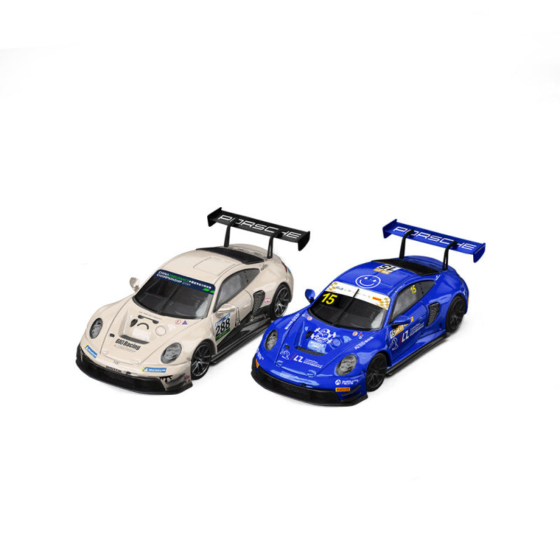 SR 1:64 STAR RACE Porsche 911 GT3 No.15 Blue Diecast Model MODCOLS