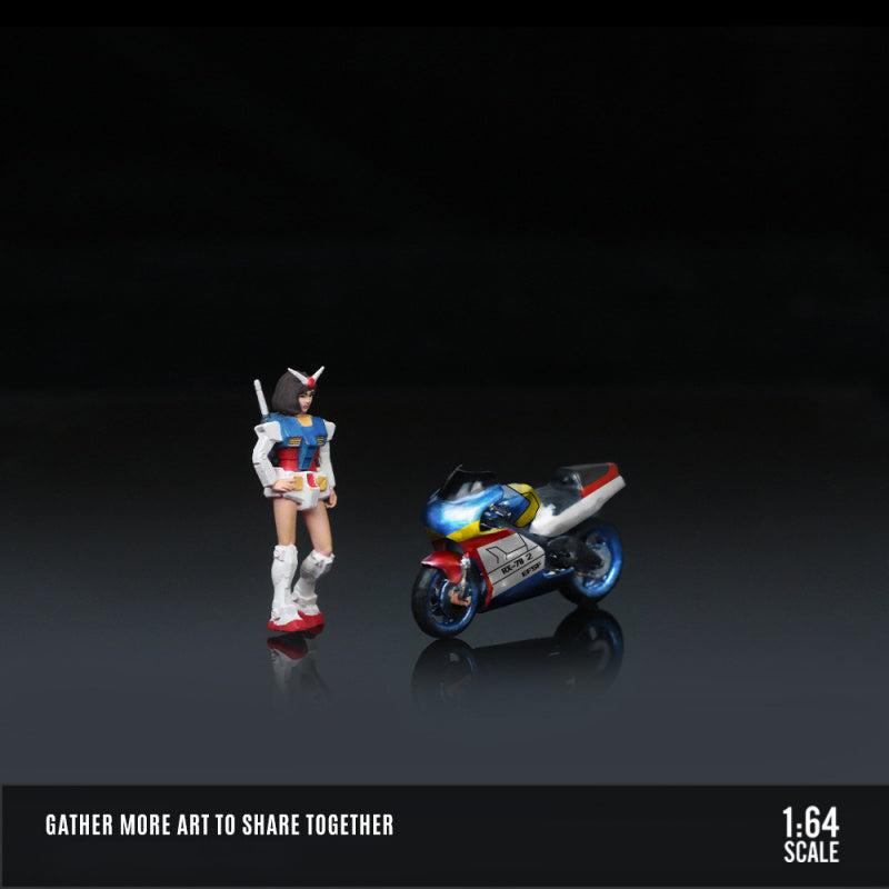 MoreArt 1:64 Honda Mecha Girl Motorcycle Figure MODCOLS