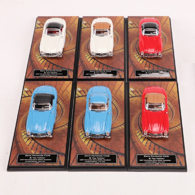 ZFC 1:64 Mercedes Benz 300SL W198 Classic Convertible Diecast Model MODCOLS