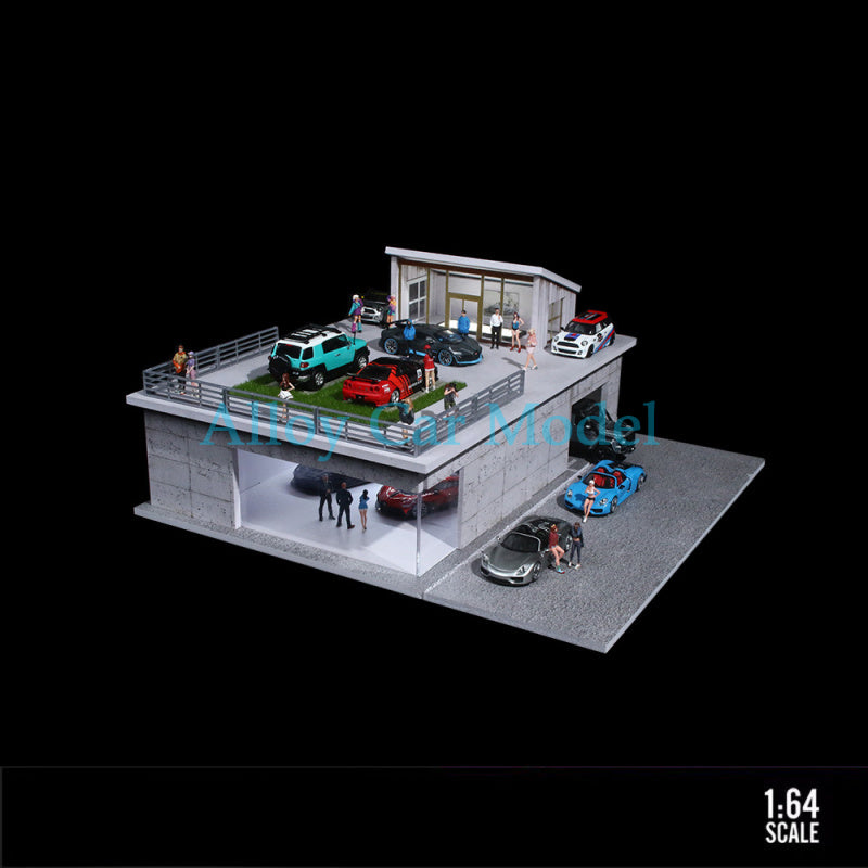 MoreArt 1:64 Sunroom Lighted Scene Model – Display Garage MODCOLS